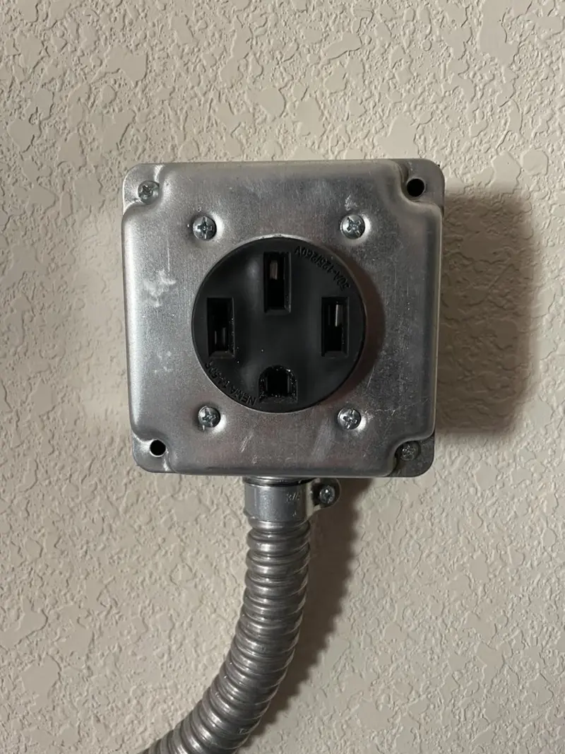 NEMA 14-50 outlet installed for Electrical Panel Upgrade in Broussard